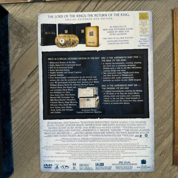 Lord of the Rings DVD Box Set Return of the King Complete - Picture 8 of 12